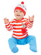 Where's Wally? Baby Costume, Red & White